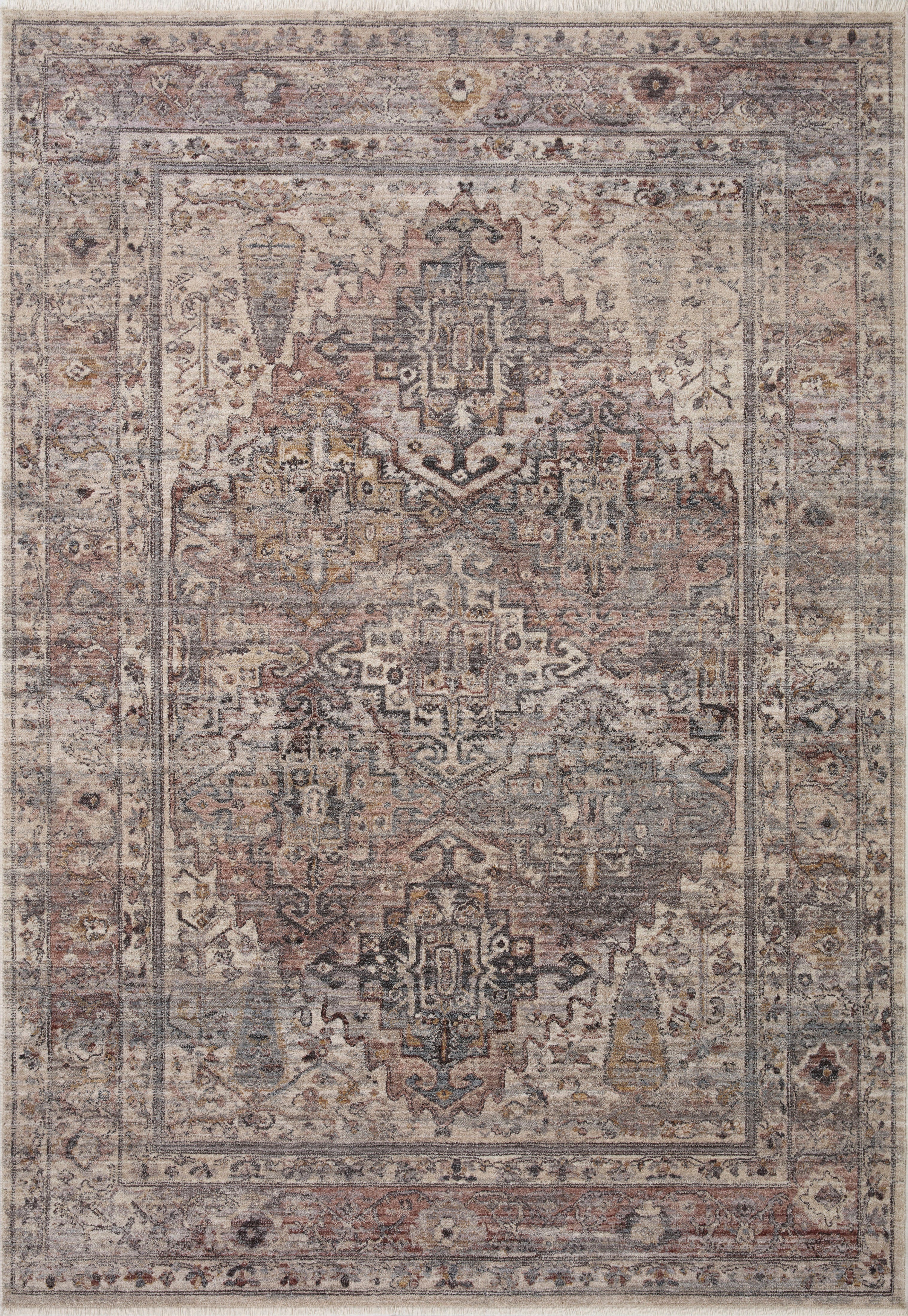 Loloi Lyra Sunset / Silver Rug 0-RUGS-patterned Loloi