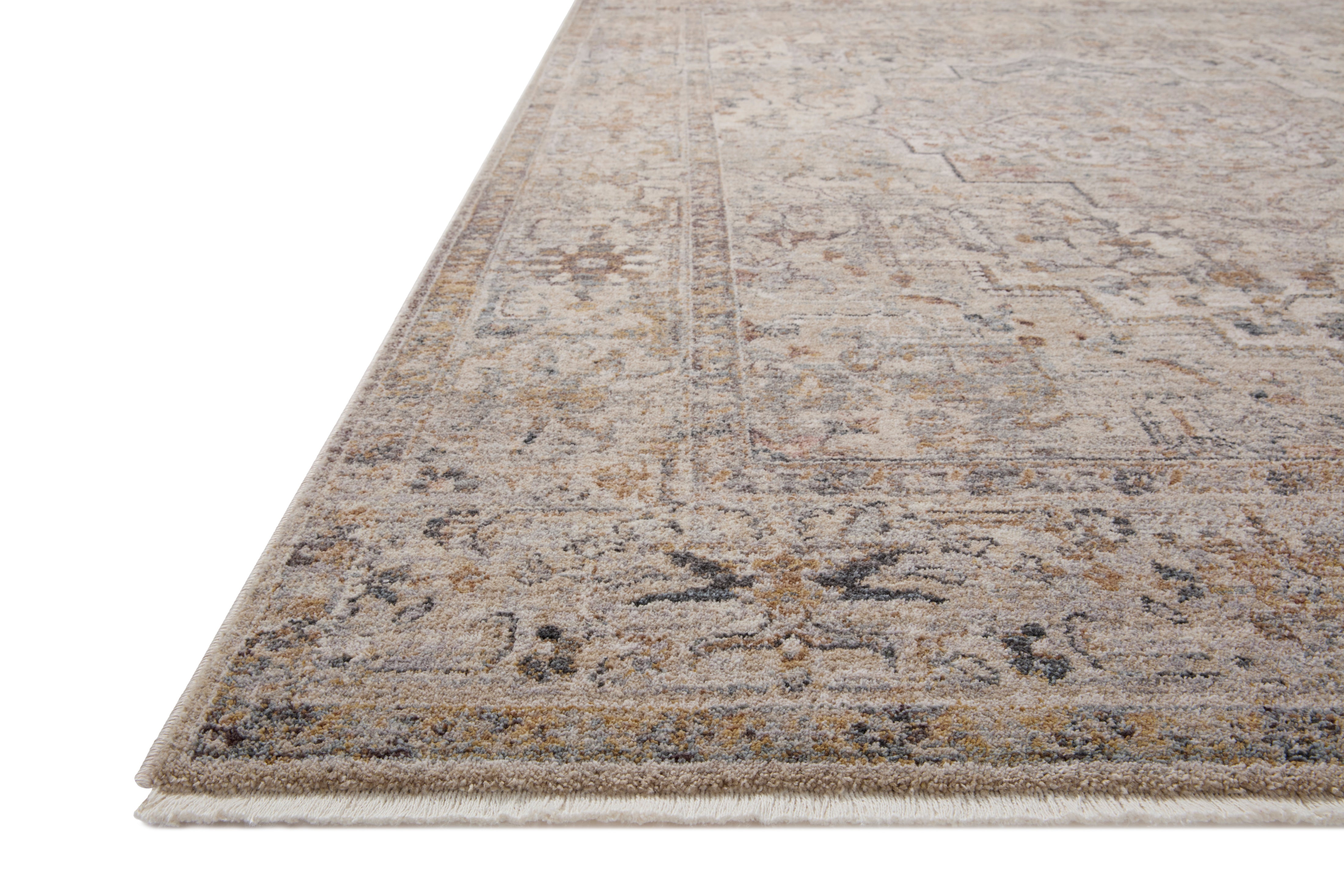 Loloi Lyra Natural / Gold Rug 0-RUGS-patterned Loloi
