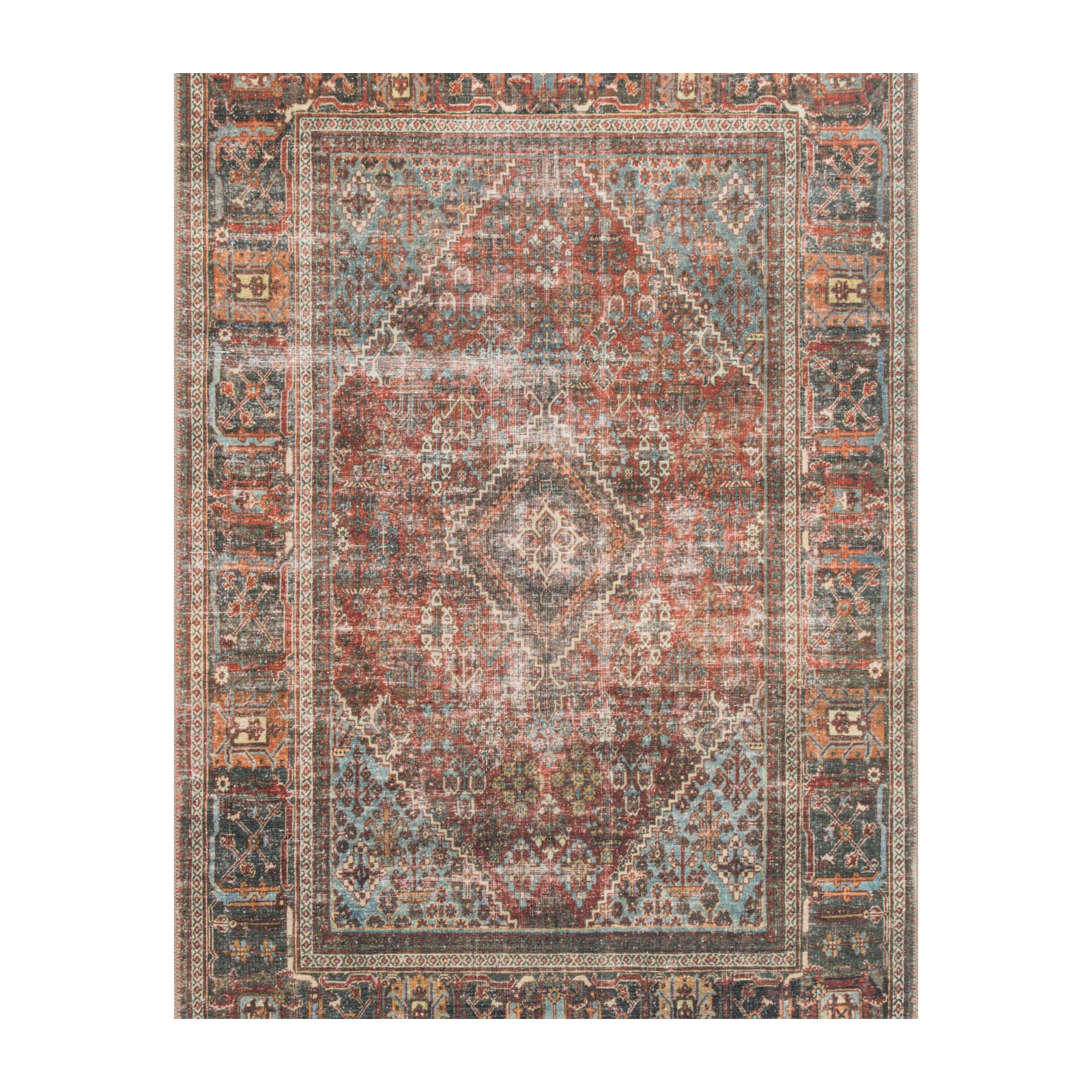 Loloi Loren Brick / Midnight Rug - Rug & Weave