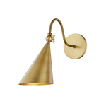 STORE FIXTURE - Lupe Wall Sconce - Aged Brass LIGHTING - store fixture Hudson Valley Lighting