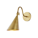STORE FIXTURE - Lupe Wall Sconce - Aged Brass LIGHTING - store fixture Hudson Valley Lighting