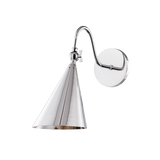 Lupe Wall Sconce LIGHTING - sconce Hudson Valley Lighting Polished Nickel