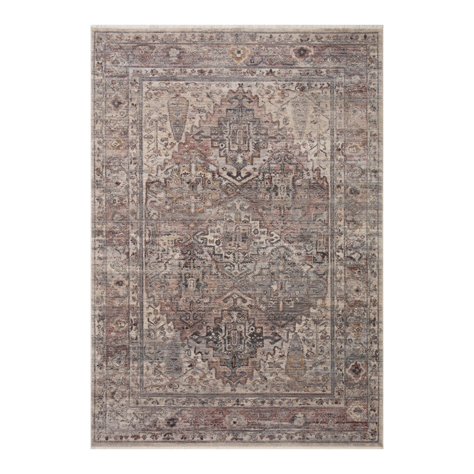 Loloi Lyra Sunset / Silver Rug 0-RUGS-patterned Loloi
