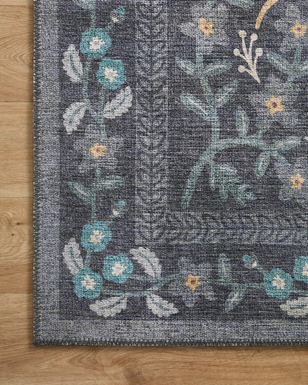 Rifle Paper Co. X Loloi/ Maison Nightingale Black Rug 3 - RUGS - patterned Loloi