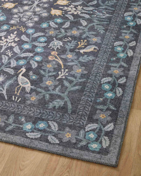 Rifle Paper Co. X Loloi/ Maison Nightingale Black Rug 3 - RUGS - patterned Loloi