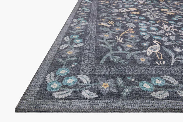 Rifle Paper Co. X Loloi/ Maison Nightingale Black Rug 3 - RUGS - patterned Loloi