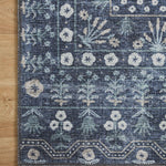 Rifle Paper Co. x Loloi Maison Rosette Blue Rug 1-patterned rugs Loloi