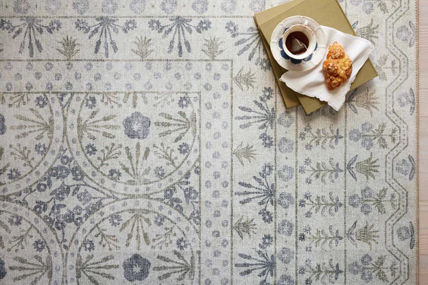 Rifle Paper Co. X Loloi/ Maison Rosette Ivory Rug 3 - RUGS - patterned Loloi