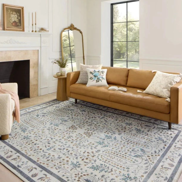 Rifle Paper Co. X Loloi/ Maison Wisteria Cream Rug - Rug & Weave