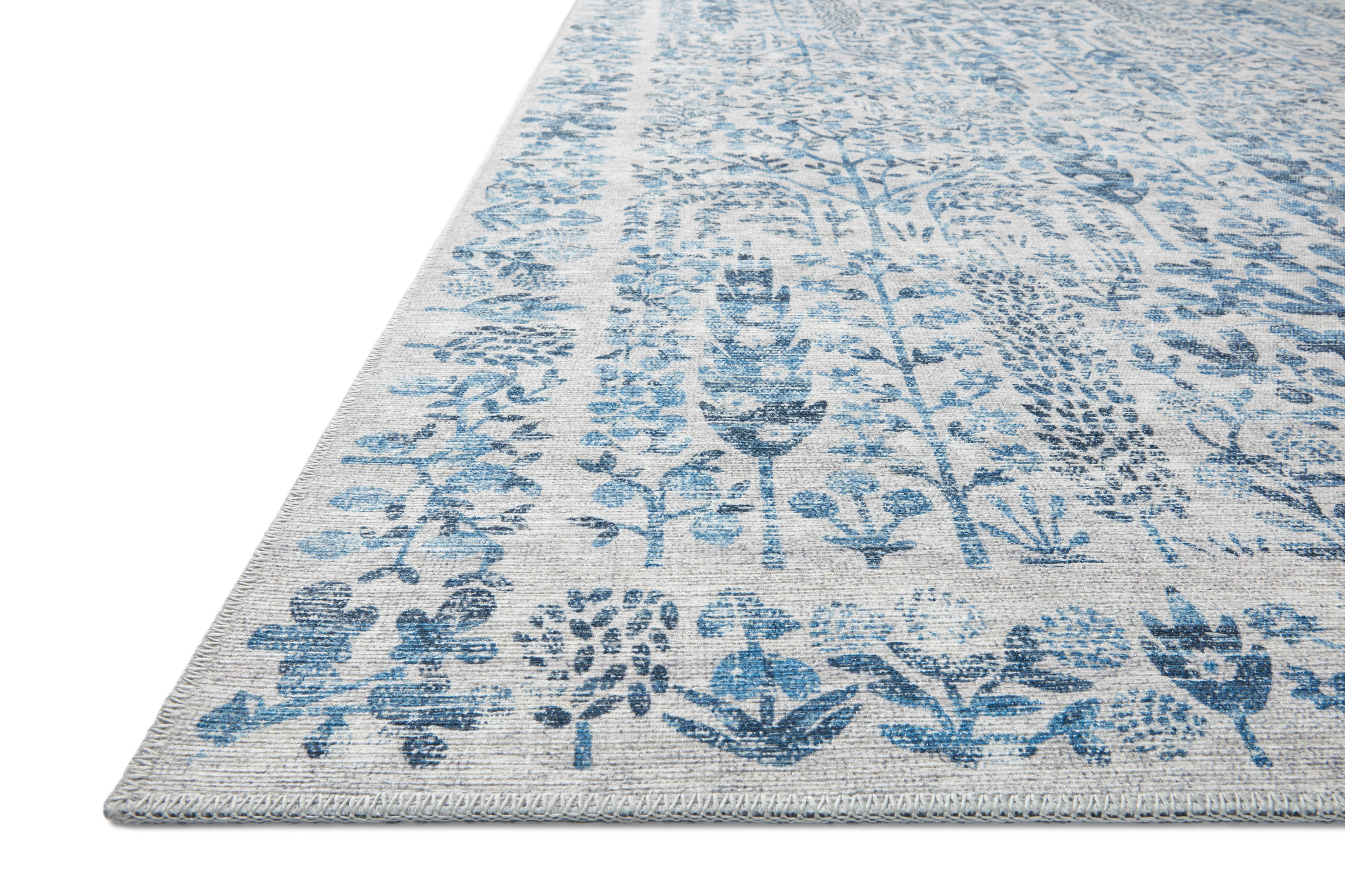 Rifle Paper Co. x Loloi Maison Blue Rug 1-RUGS-pattern Loloi