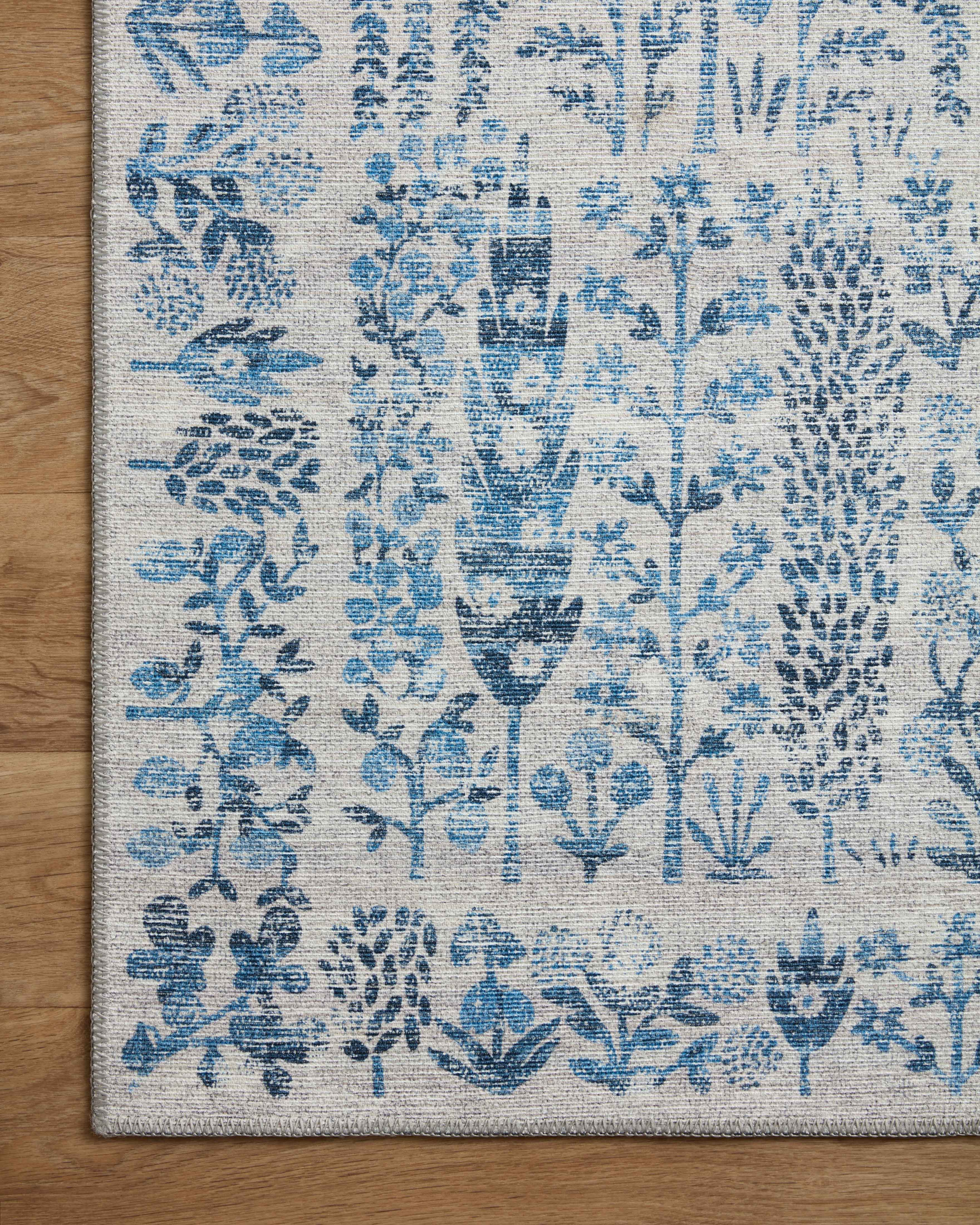 Rifle Paper Co. x Loloi Maison Blue Rug 1-RUGS-pattern Loloi