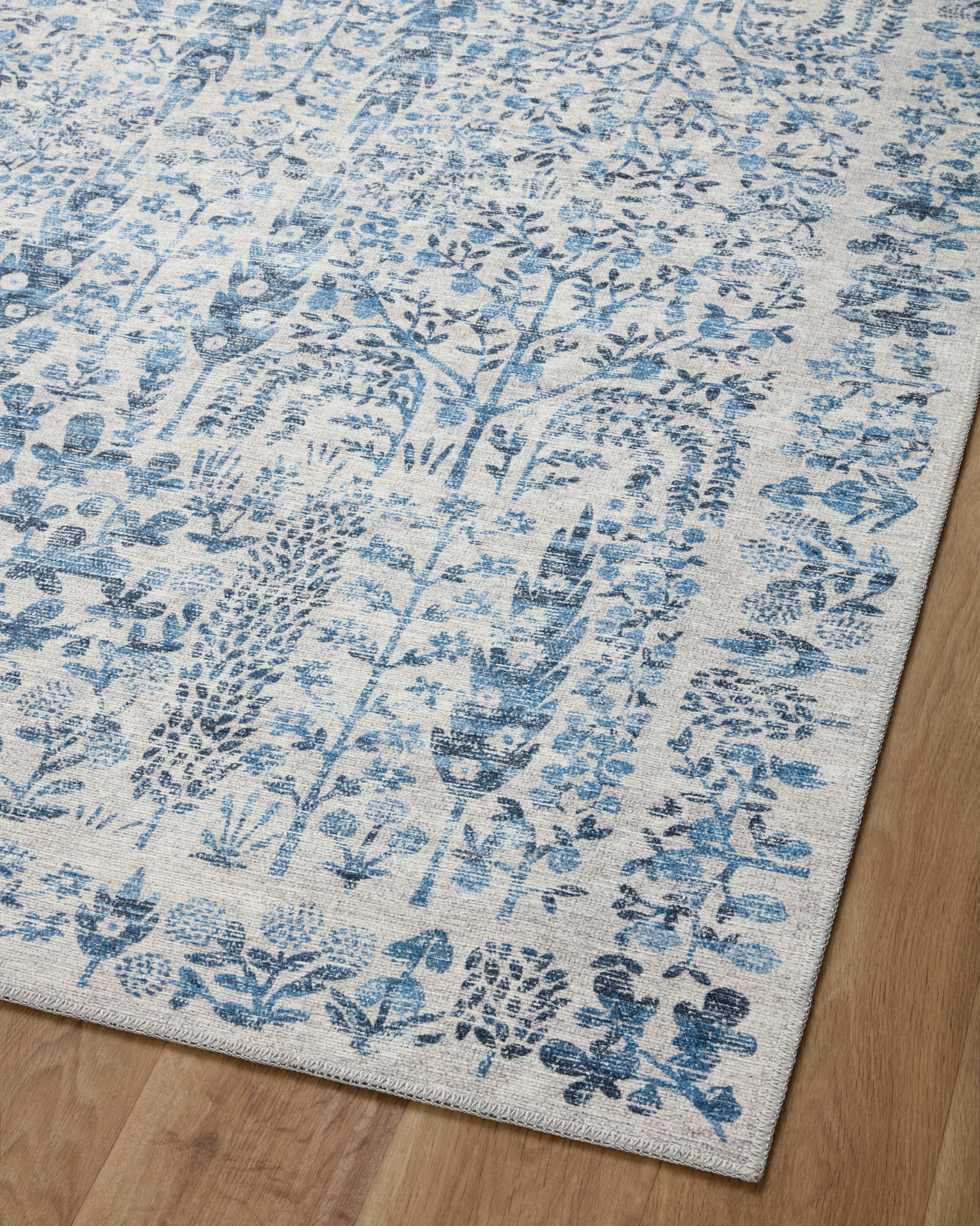 Rifle Paper Co. x Loloi Maison Blue Rug 1-RUGS-pattern Loloi
