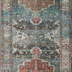 Loloi Margot Ocean/Brick Rug 1-patterned rugs Loloi