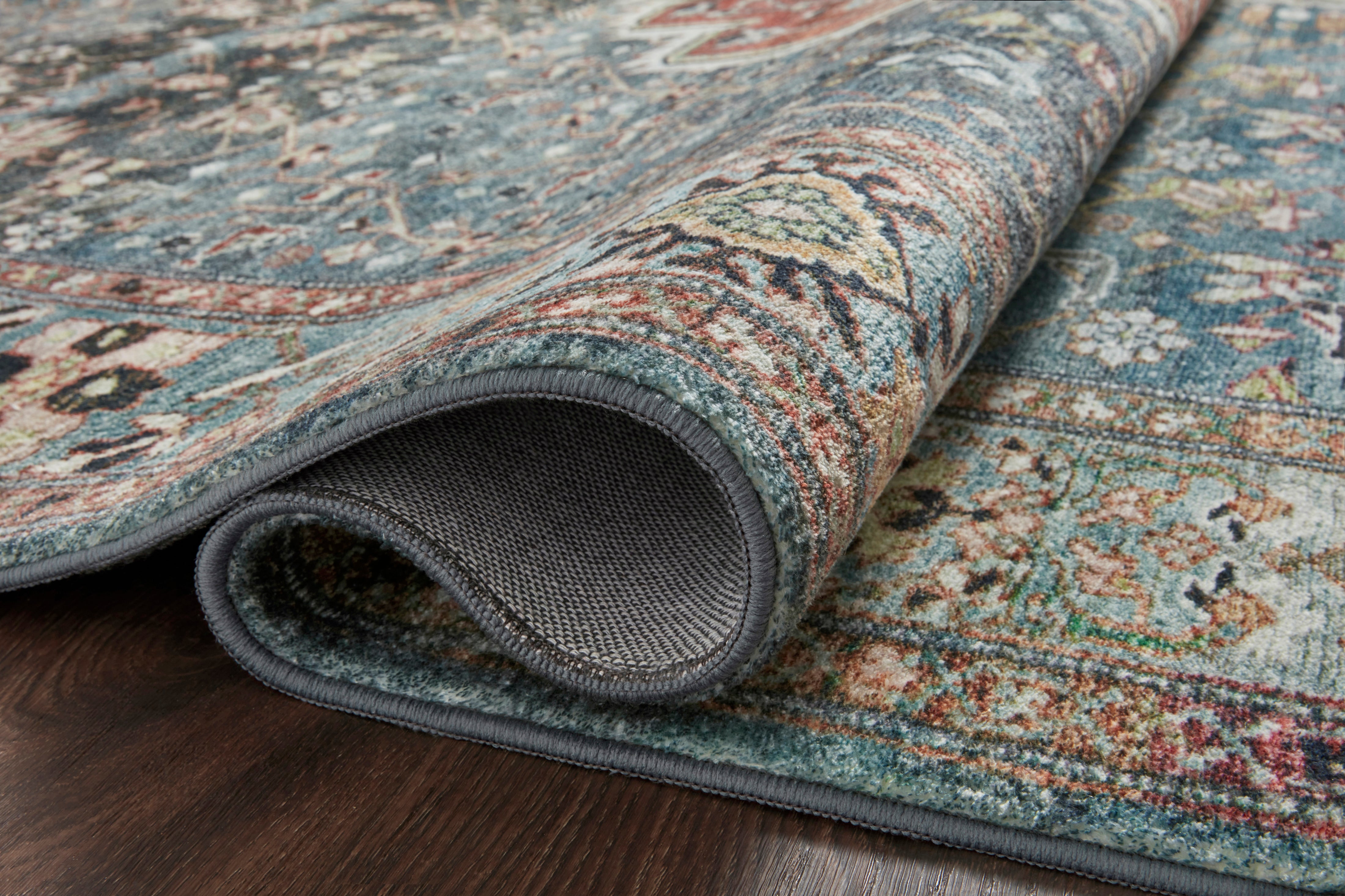 Loloi Margot Ocean/Brick Rug 1-patterned rugs Loloi