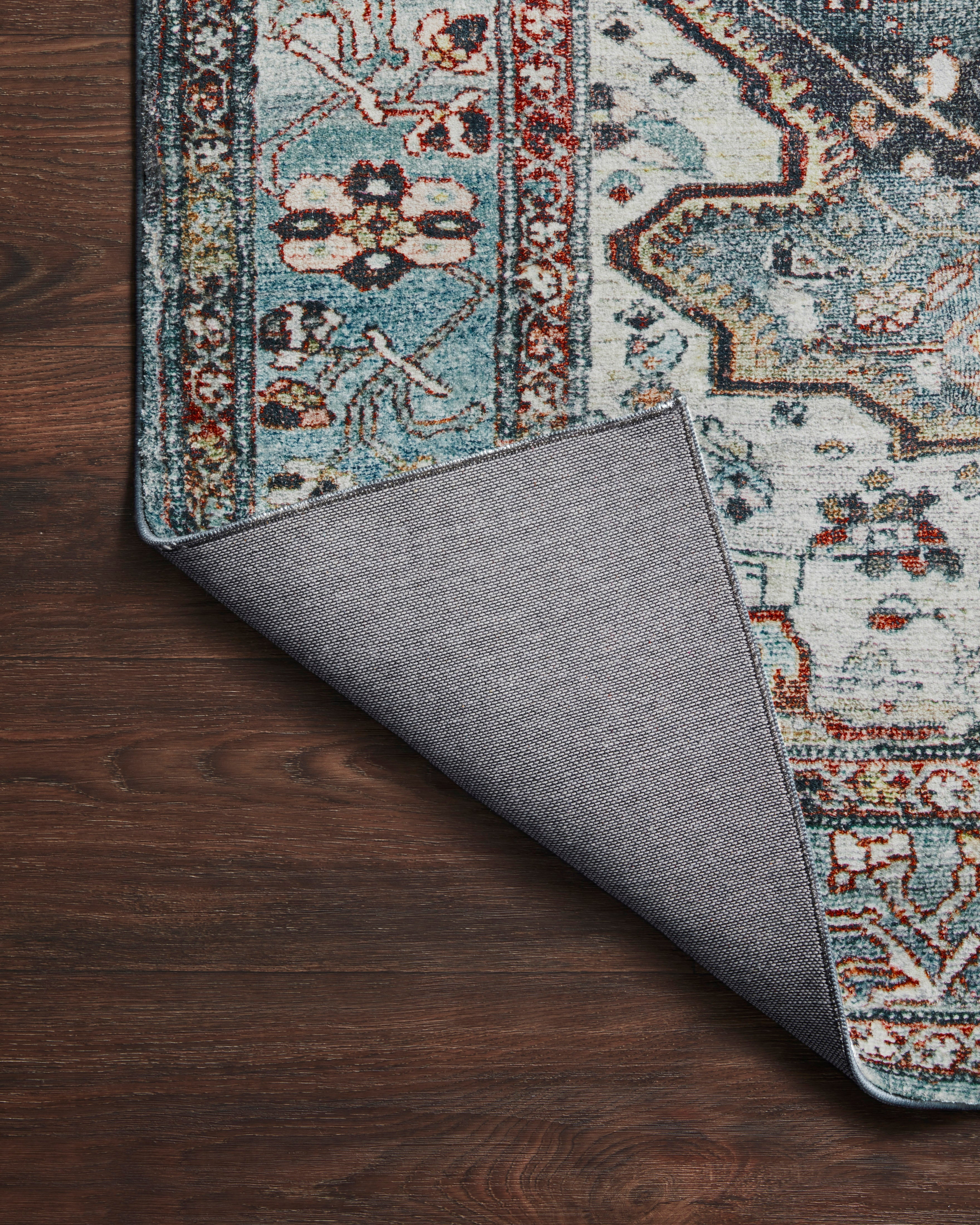 Loloi Margot Ocean/Brick Rug 1-patterned rugs Loloi