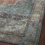 Loloi Margot Ocean/Brick Rug 1-patterned rugs Loloi