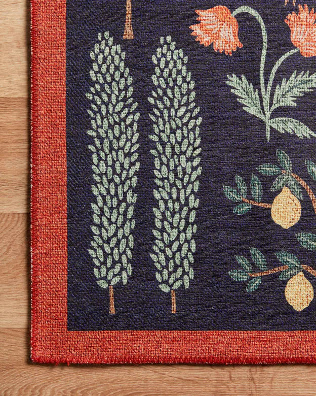 Rifle Paper Co. x Loloi Menagerie Les Fauves Black Rug 3 - RUGS - patterned Loloi