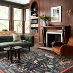 Rifle Paper Co. x Loloi Menagerie Les Fauves Black Rug 3 - RUGS - patterned Loloi