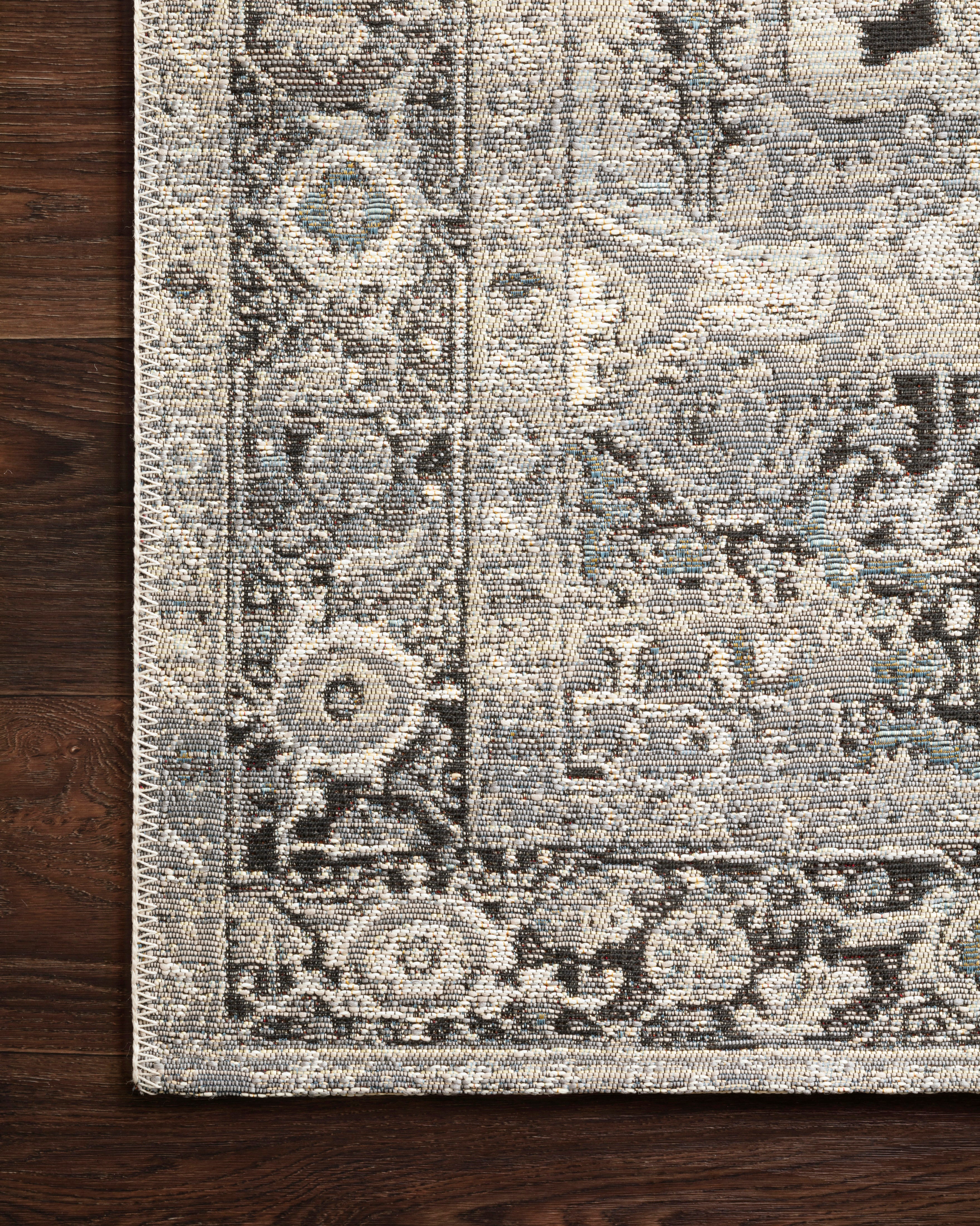 Loloi Mika Grey / Blue Outdoor Rug 5-Rugs - indoor/outdoor Loloi