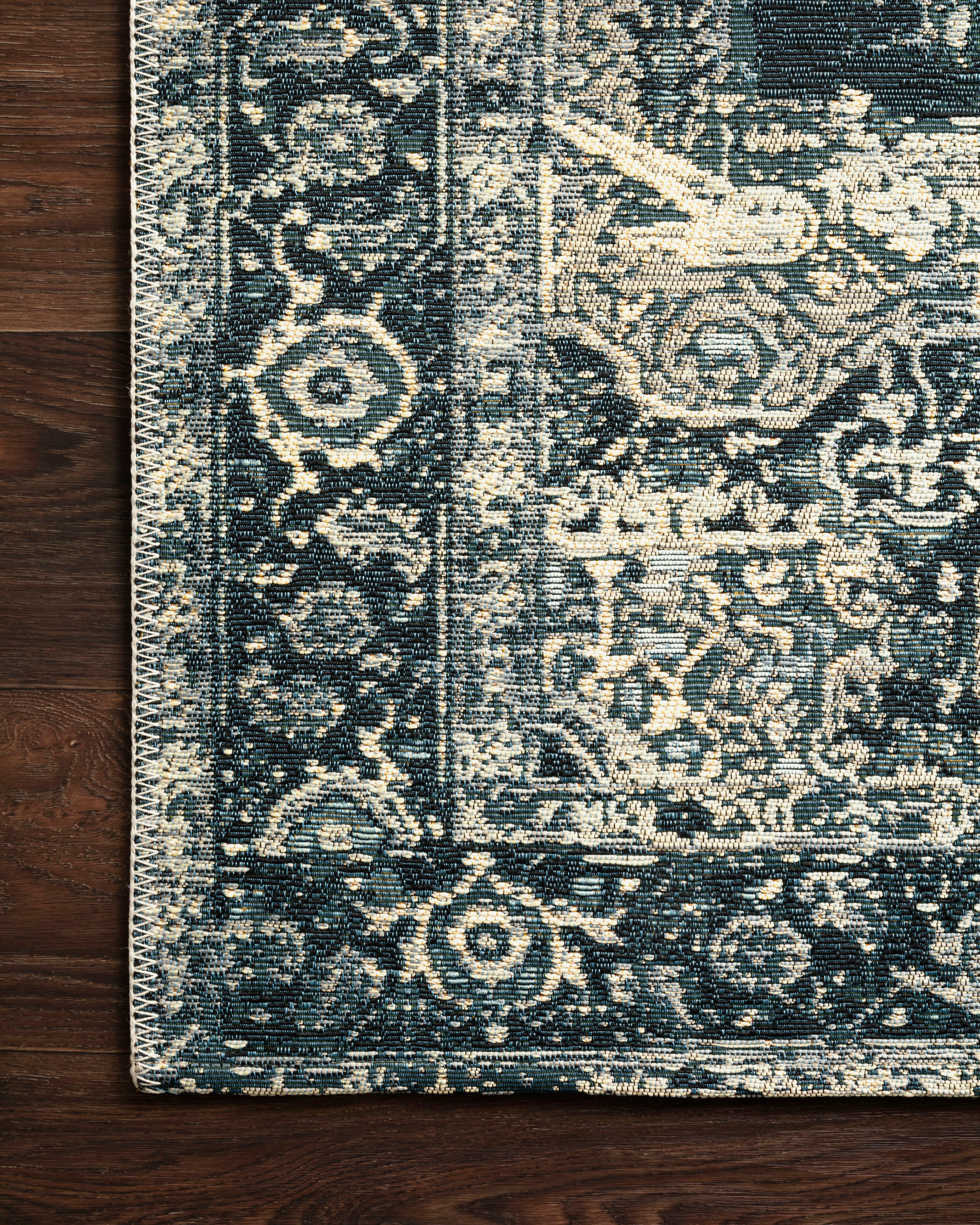 Loloi Mika Dark Blue Outdoor Rug 5-Rugs - indoor/outdoor Loloi