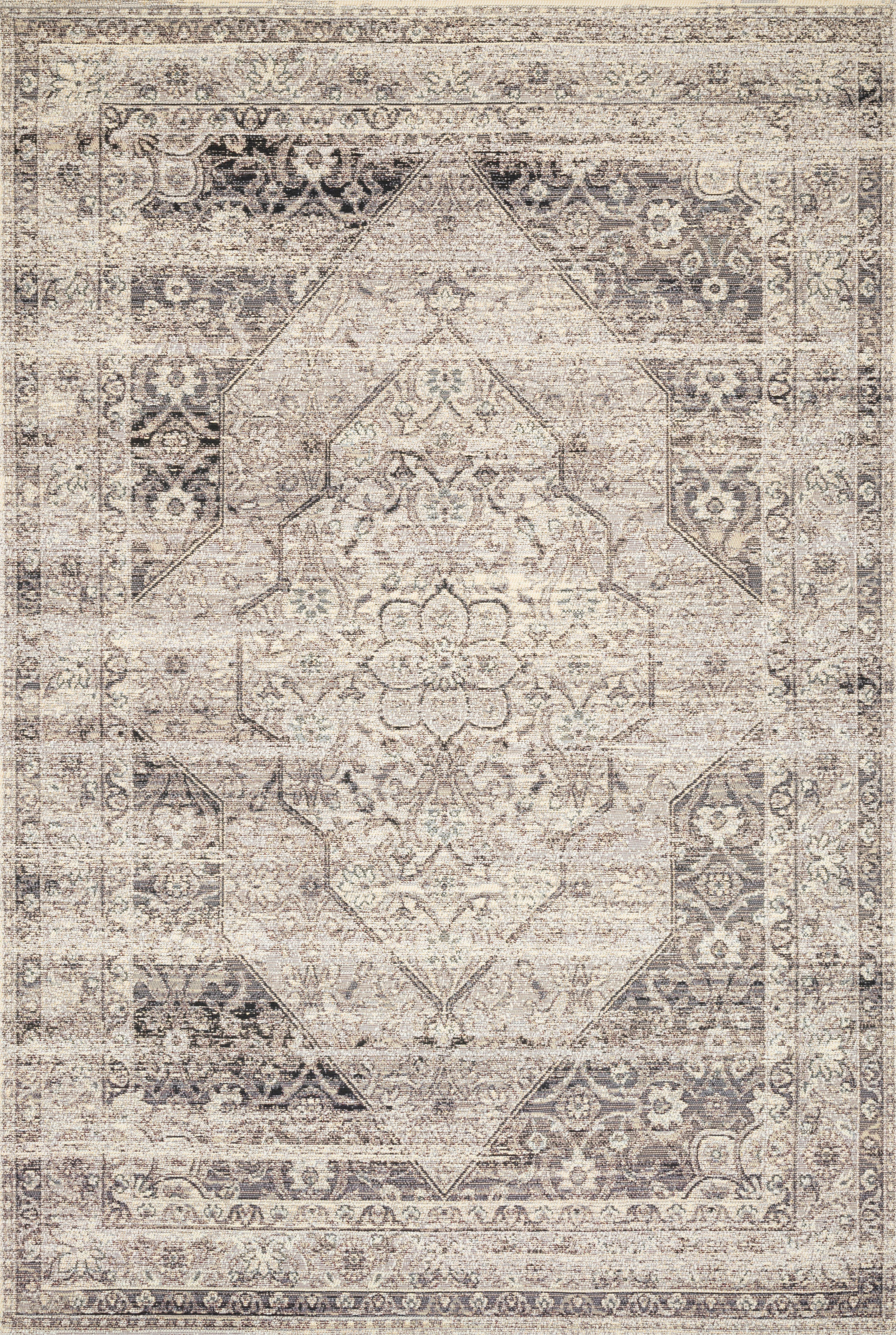 Loloi Mika Stone / Ivory Outdoor Rug 5-Rugs - indoor/outdoor Loloi
