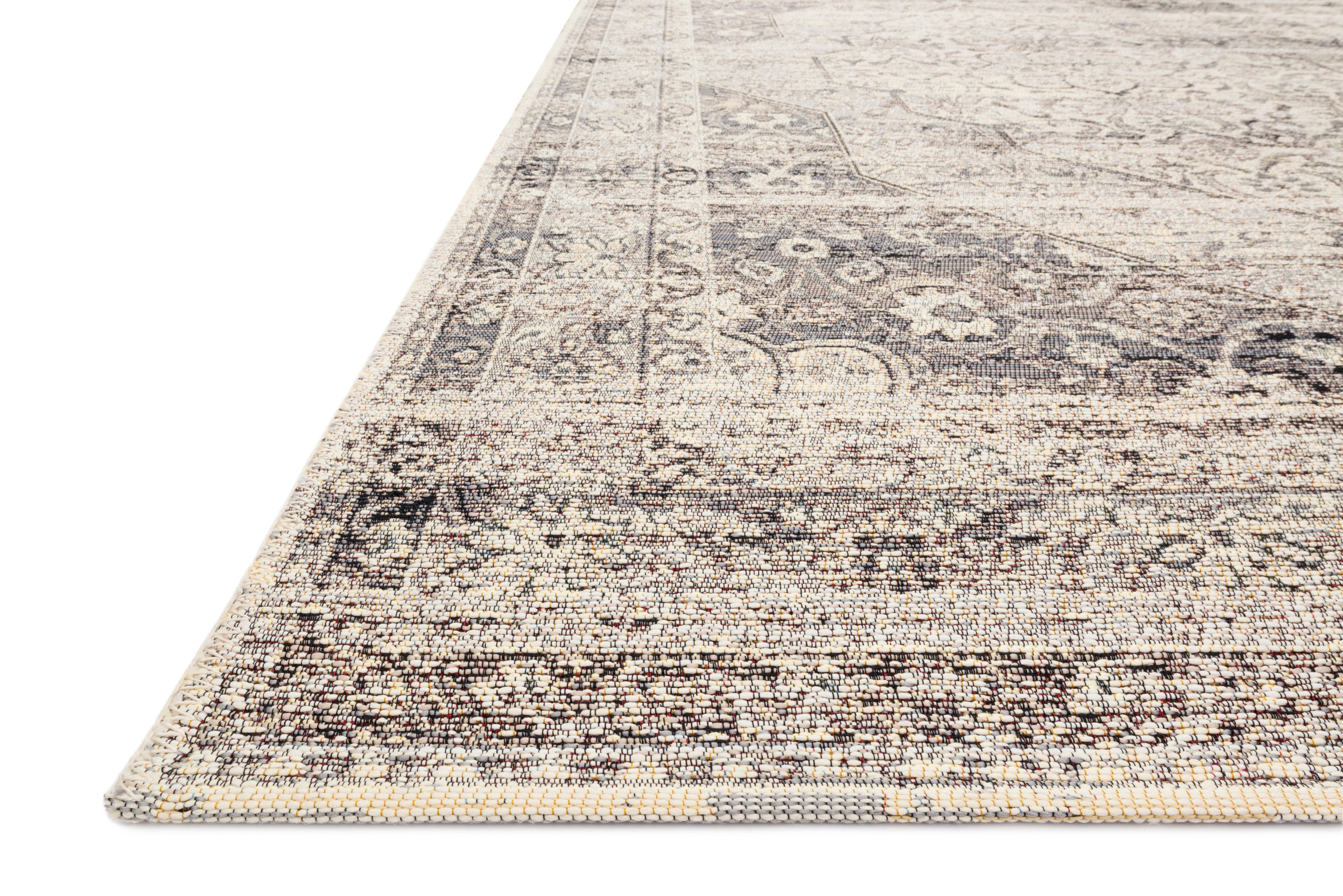 Loloi Mika Stone / Ivory Outdoor Rug 5-Rugs - indoor/outdoor Loloi