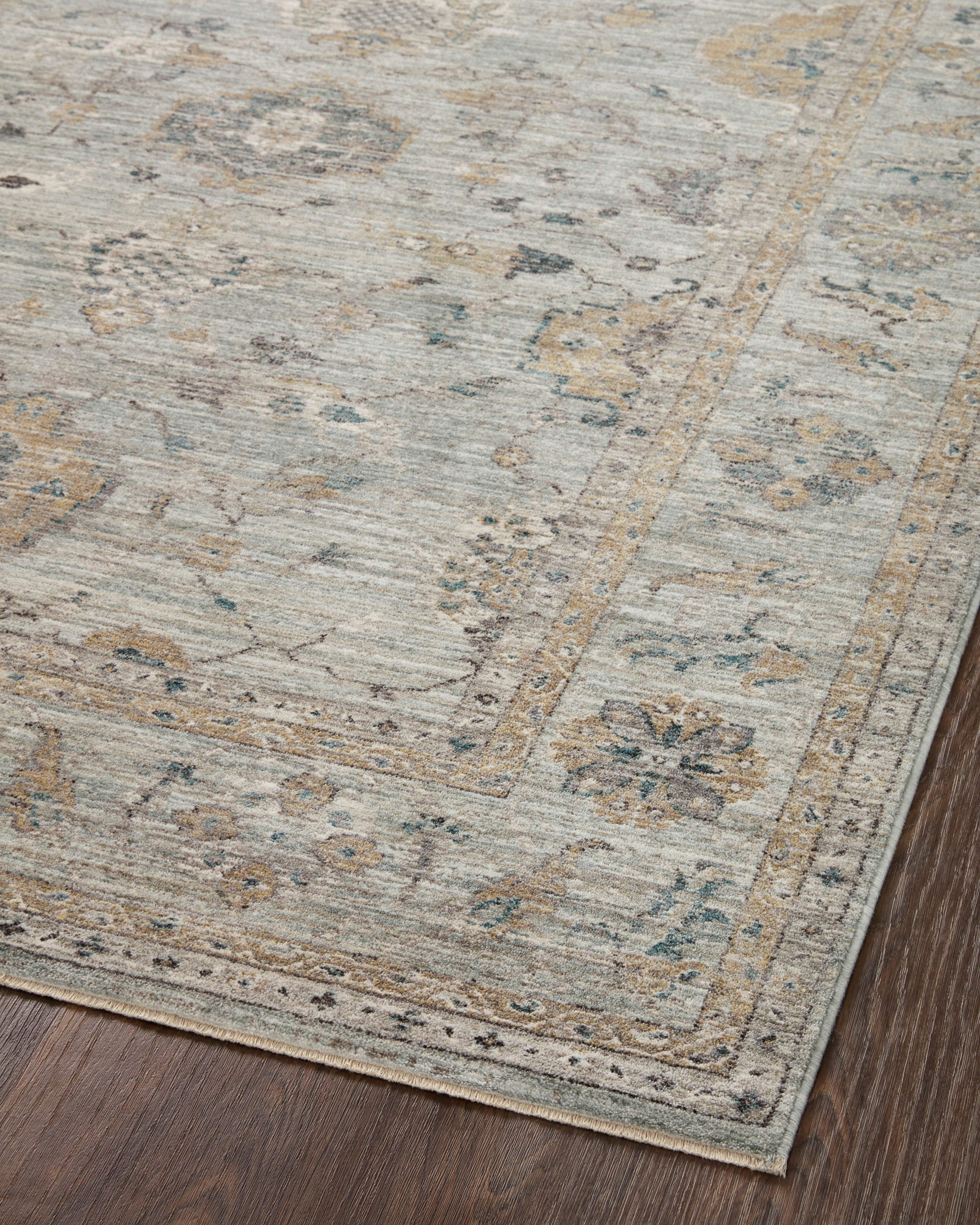 Magnolia Home by Joanna Gaines x Loloi Millie Sky / Gold Rug 0-patterned rugs Loloi