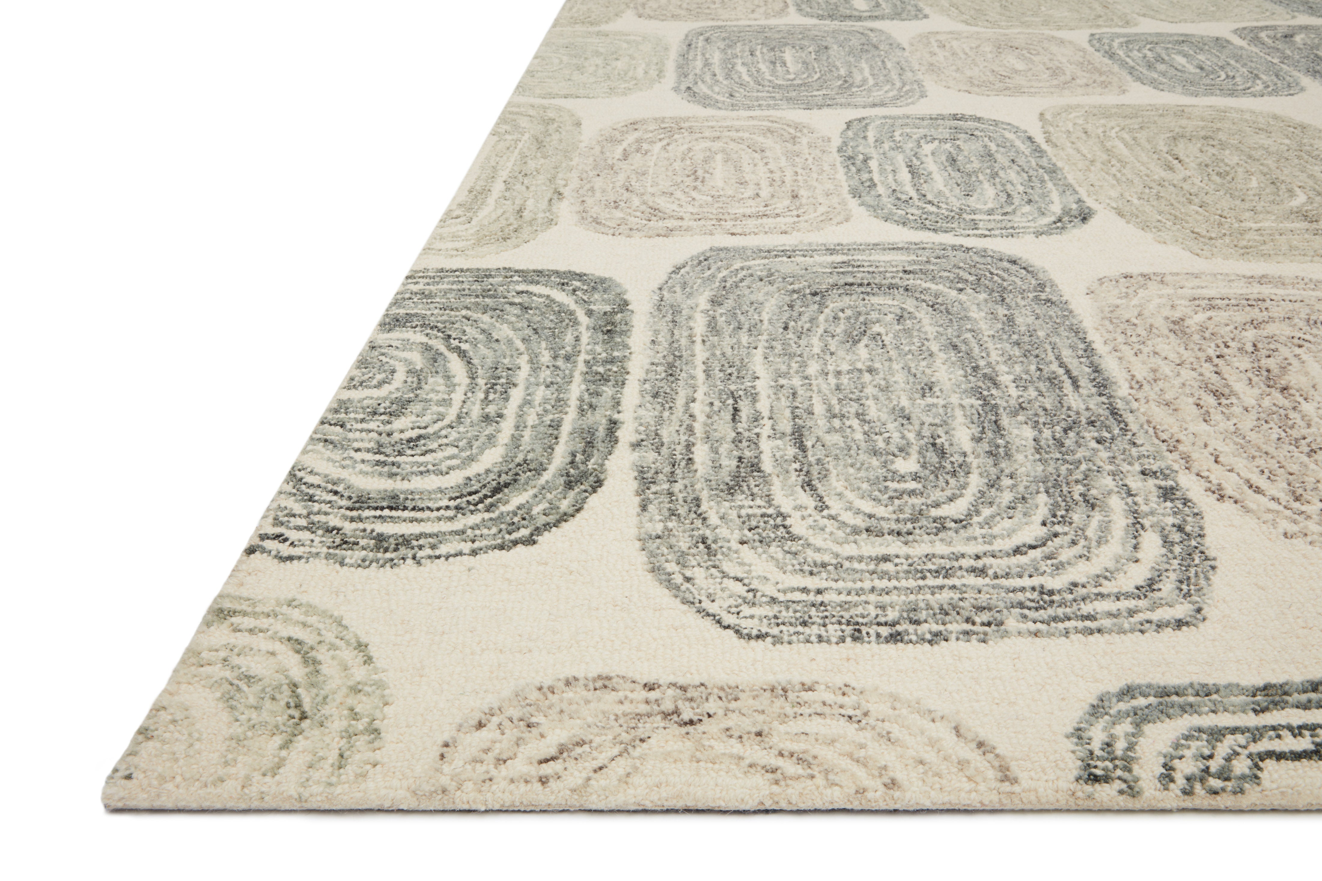 Loloi Milo Dk. Grey / Neutral Rug 0-RUGS-wool Loloi