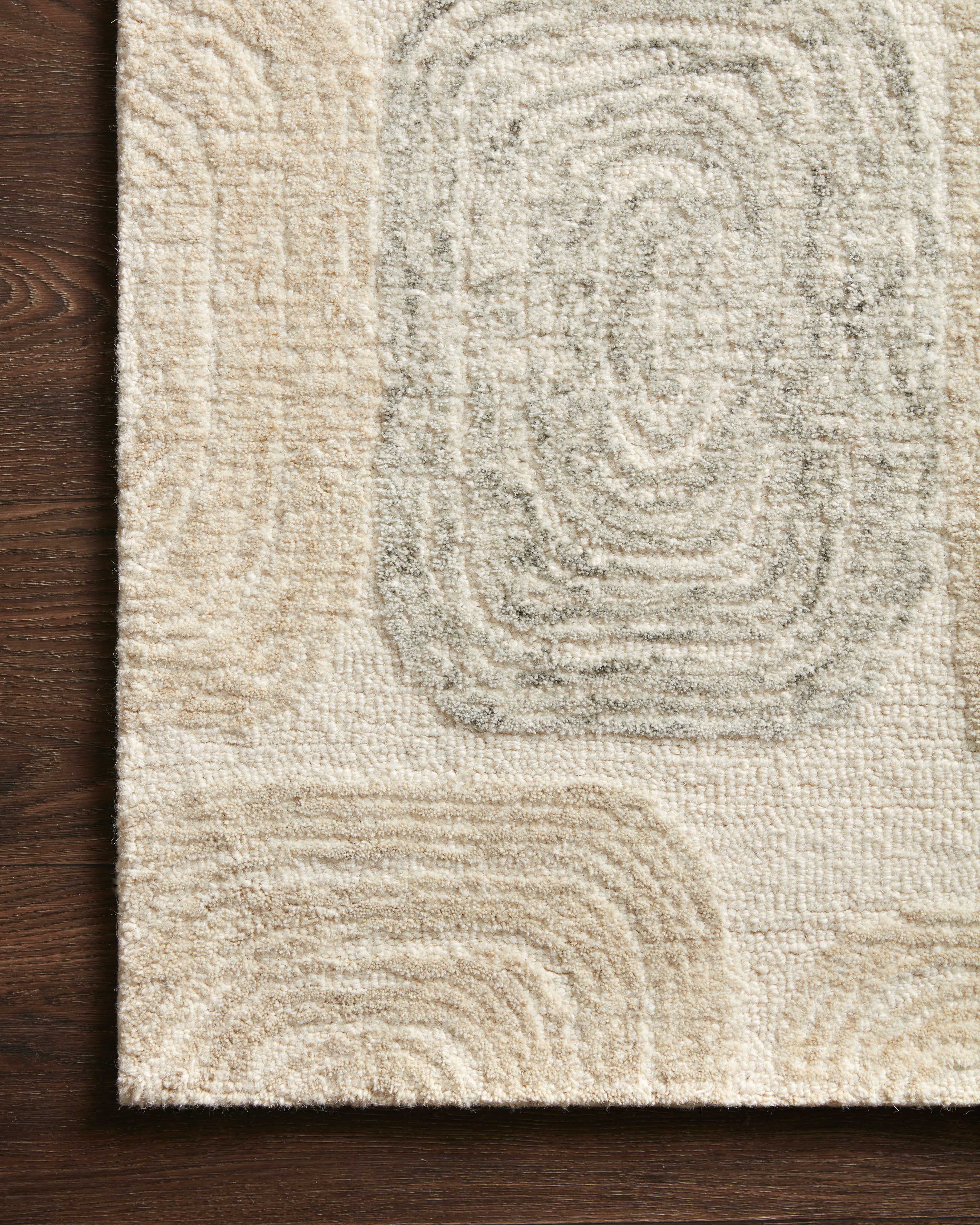 Loloi Milo Teal / Neutral Rug 0-RUGS-wool Loloi