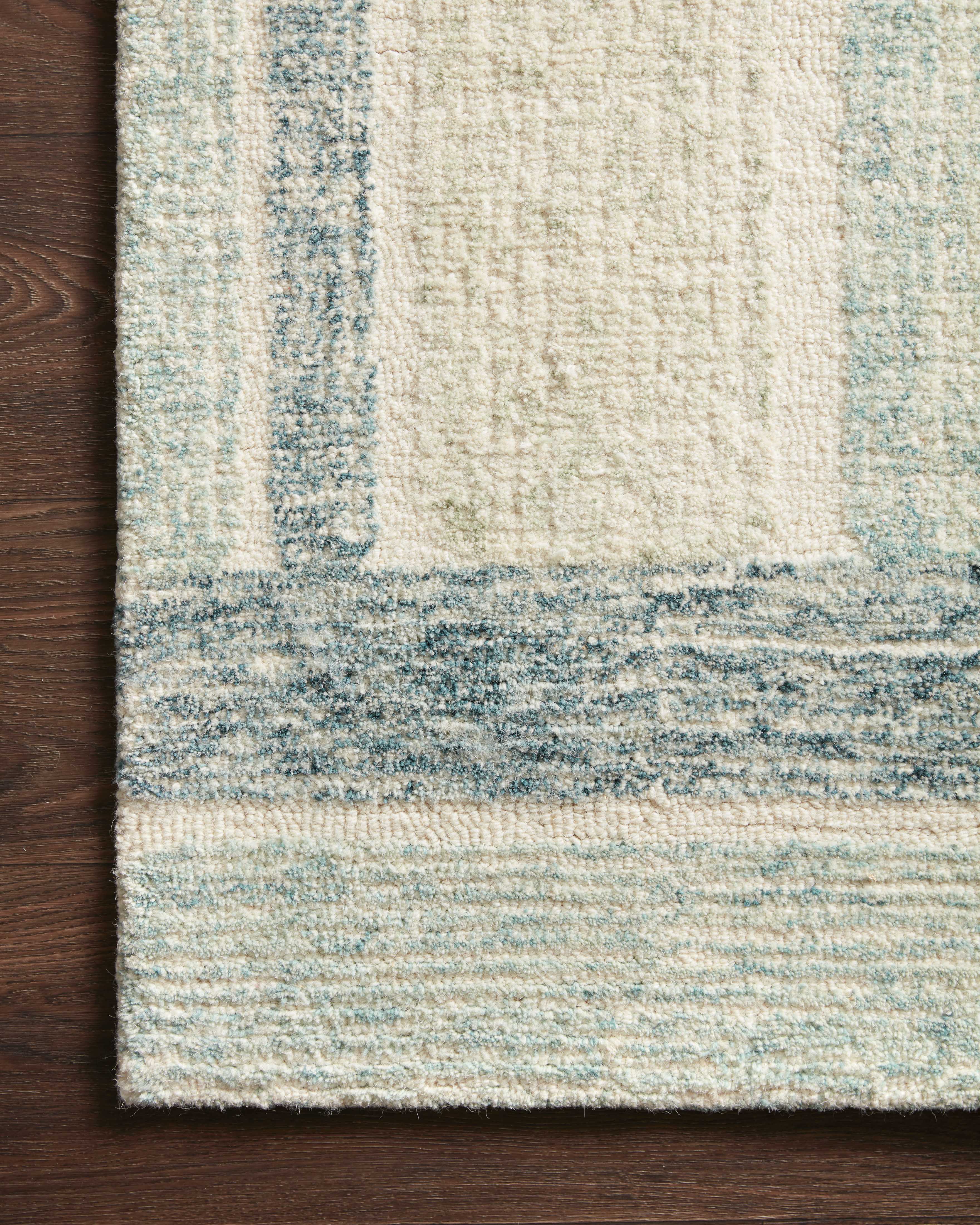 Loloi Milo Aqua / Denim Rug 0-RUGS-wool Loloi