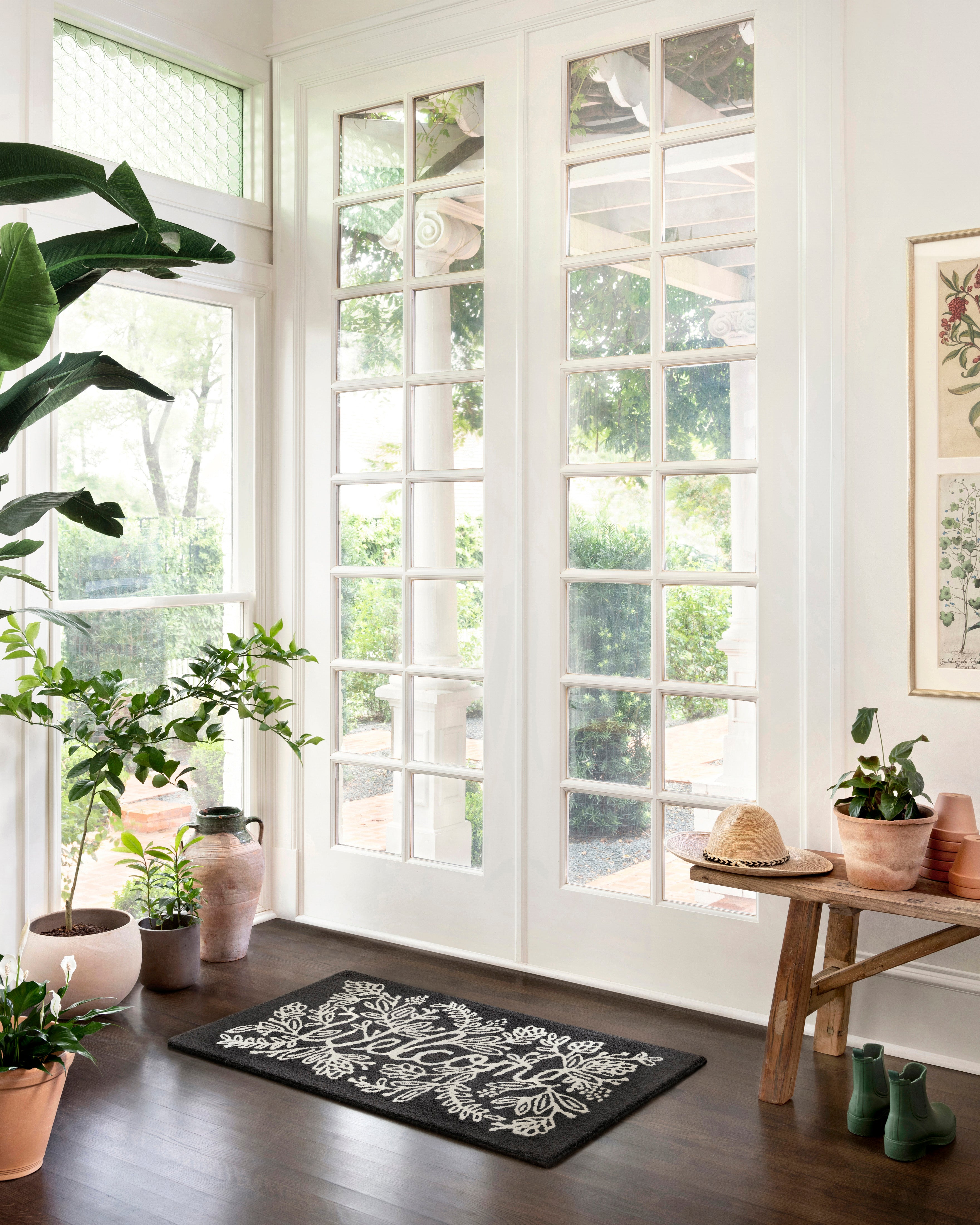Rifle Paper Co. x Loloi Minnie Welcome Black Rug 3 - RUGS - patterned Loloi