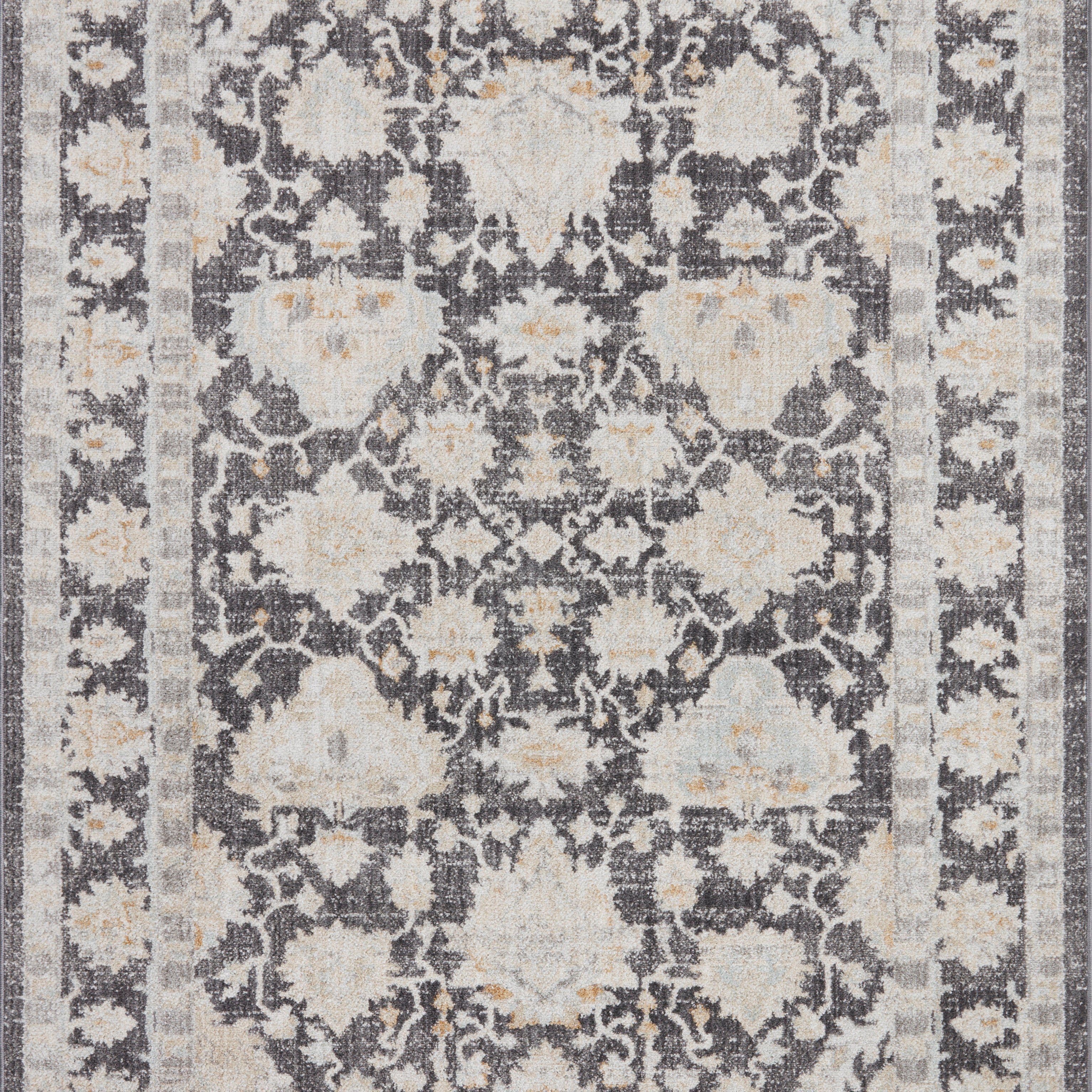 Loloi Monroe Charcoal / Natural Rug 0-RUGS-patterned Loloi