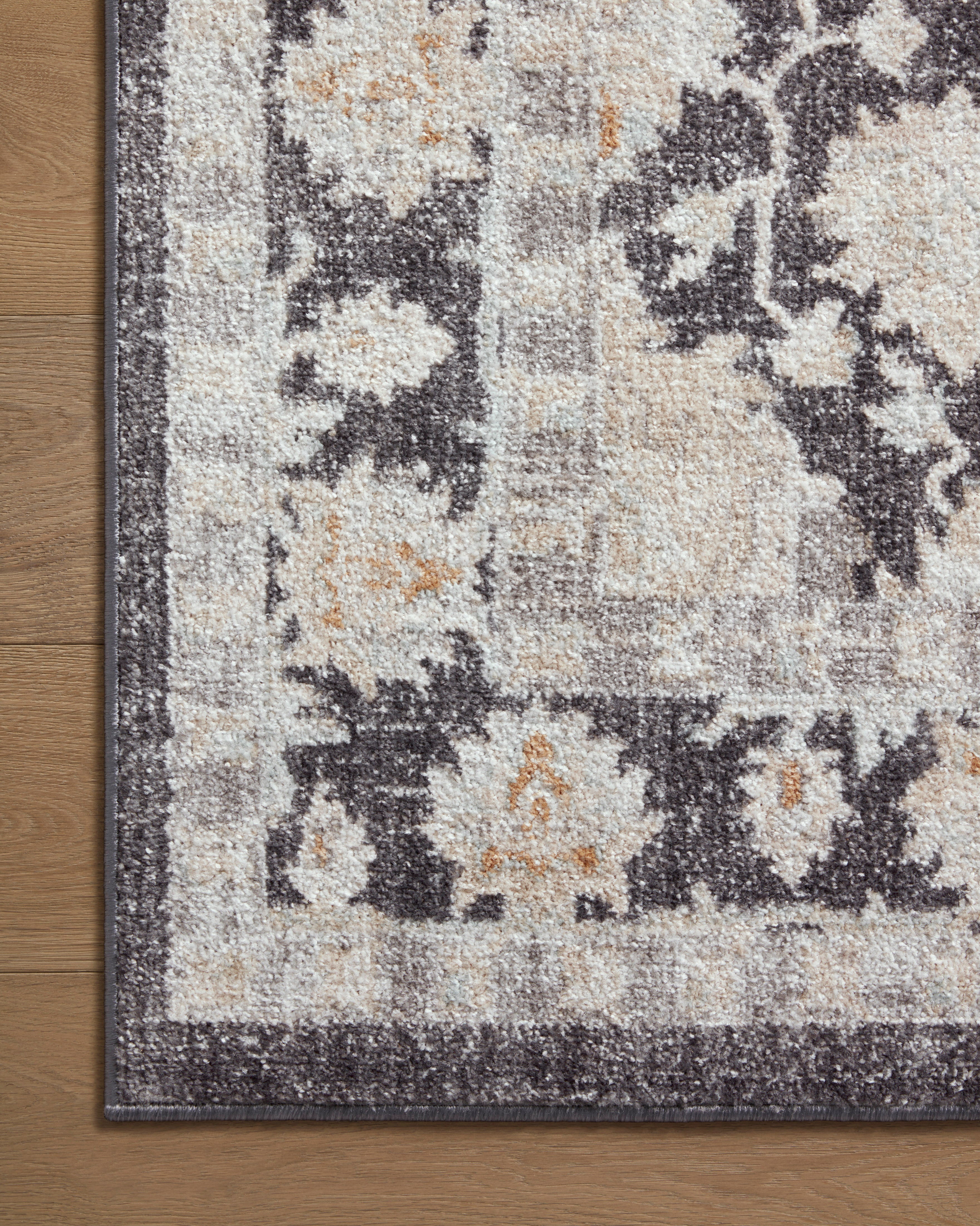 Loloi Monroe Charcoal / Natural Rug 0-RUGS-patterned Loloi