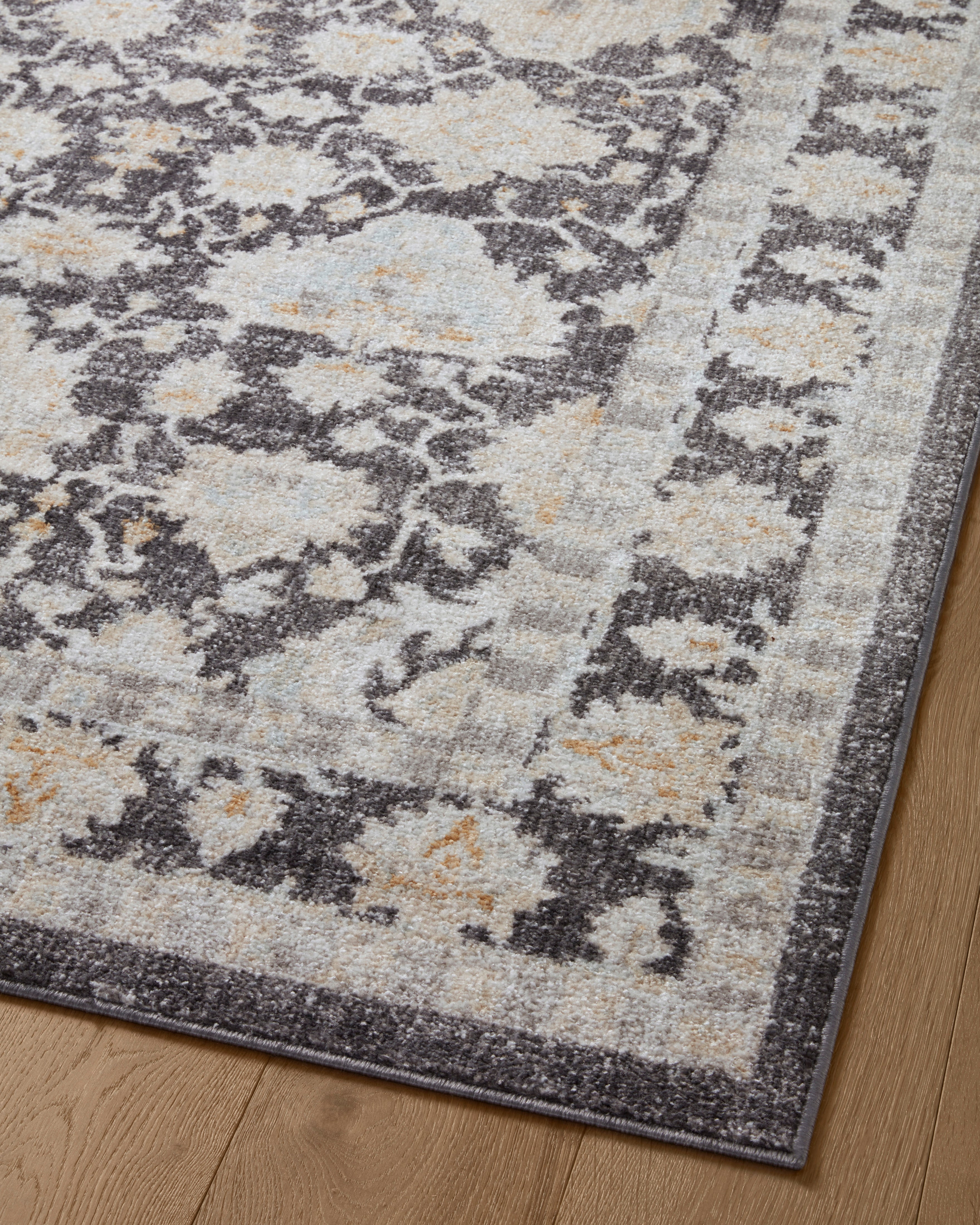 Loloi Monroe Charcoal / Natural Rug 0-RUGS-patterned Loloi