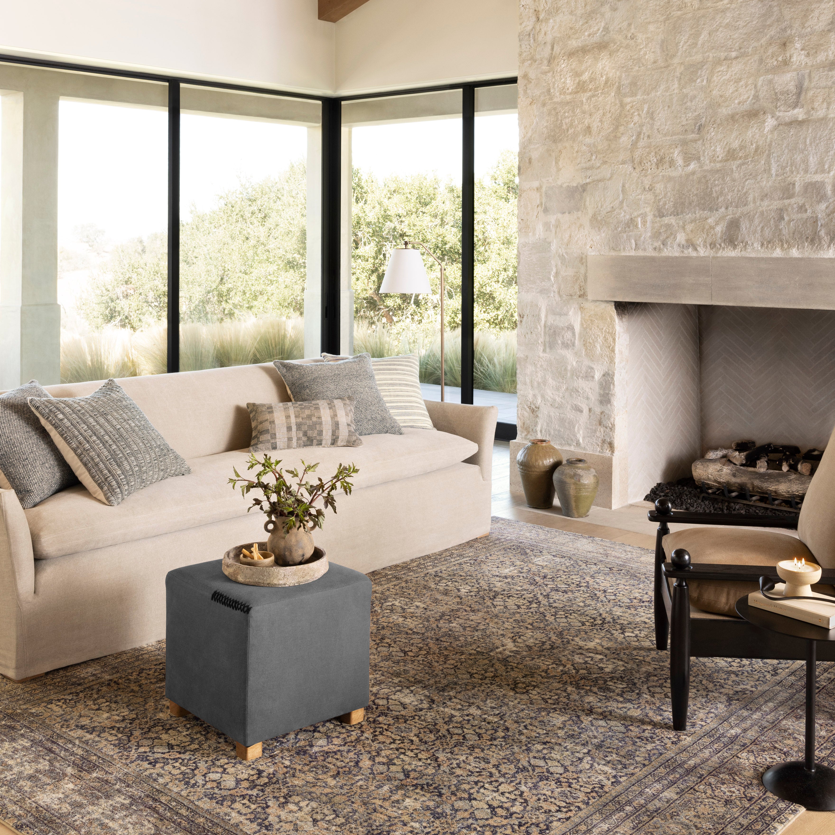 Amber Lewis x Loloi Morgan Denim / Multi - Rug & Weave