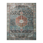 Loloi Margot Ocean/Brick Rug 1-patterned rugs Loloi