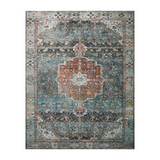 Loloi Margot Ocean/Brick Rug 1-patterned rugs Loloi