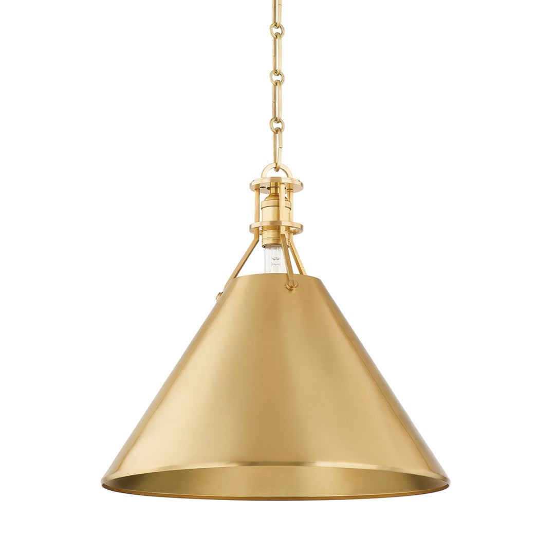 METAL NO.2 Pendant by Mark D. Sikes LIGHTING - pendant Hudson Valley Lighting Aged Brass