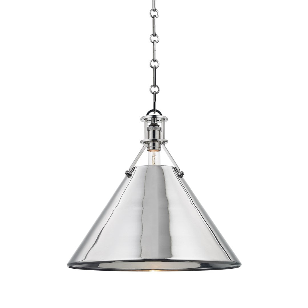 METAL NO.2 Pendant by Mark D. Sikes LIGHTING - pendant Hudson Valley Lighting Polished Nickel