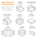Gus* Modern Mix Modular Arm Left 8 - b - FURNITURE - modular - mix Gus