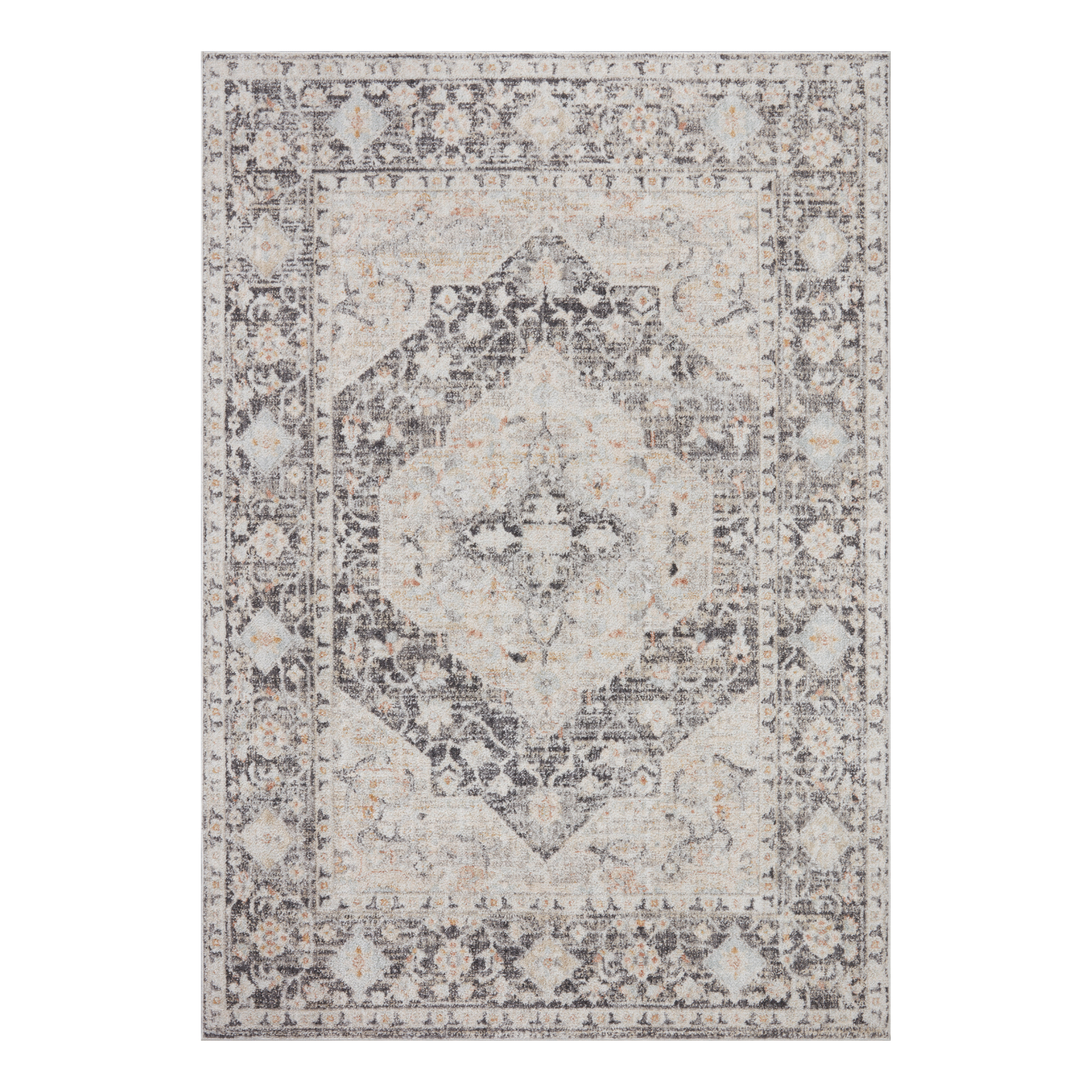 Loloi Monroe Charcoal / Multi Rug 0-RUGS-patterned Loloi
