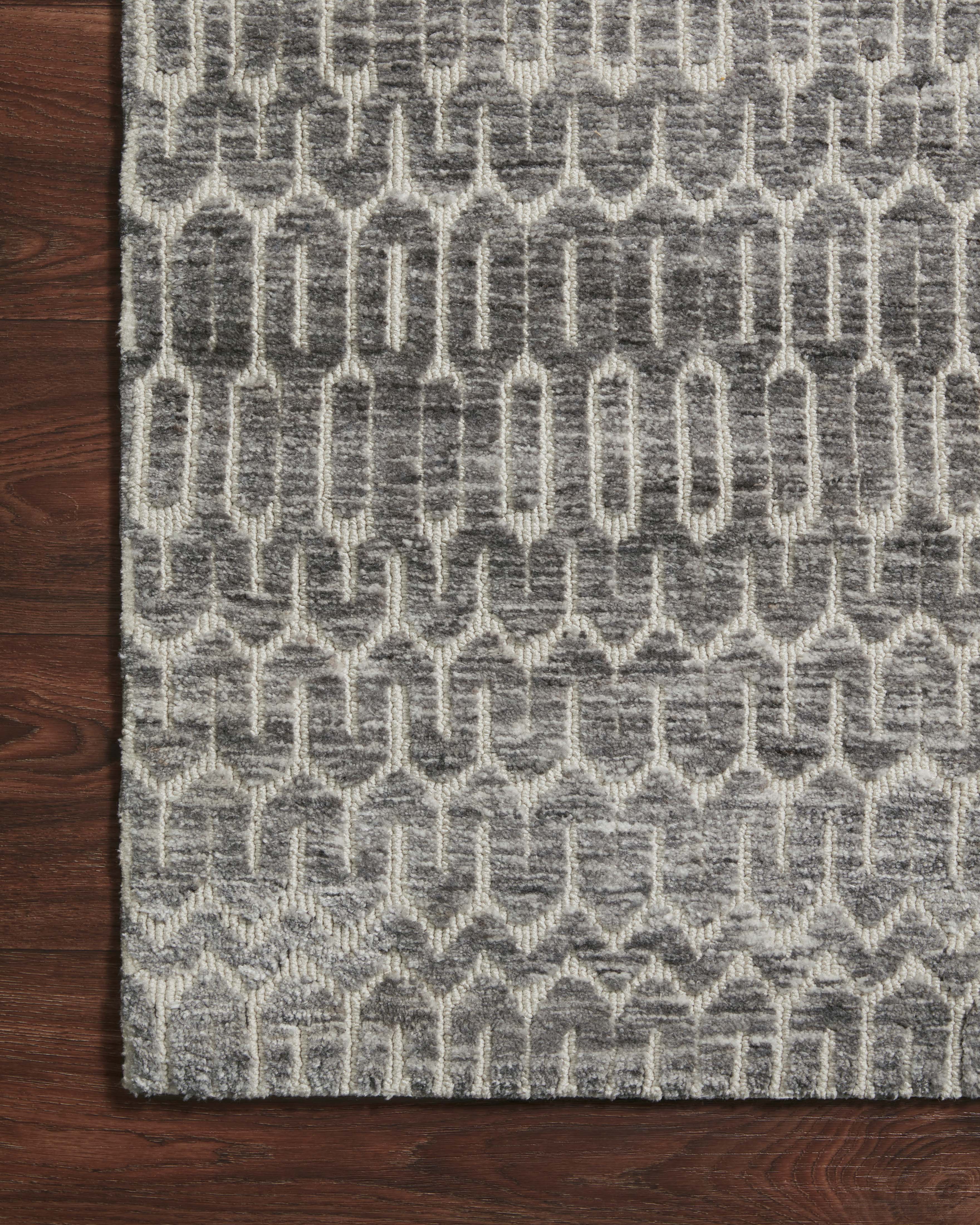 Loloi Neda Ivory / Charcoal Rug 2-RUGS-patterned Loloi