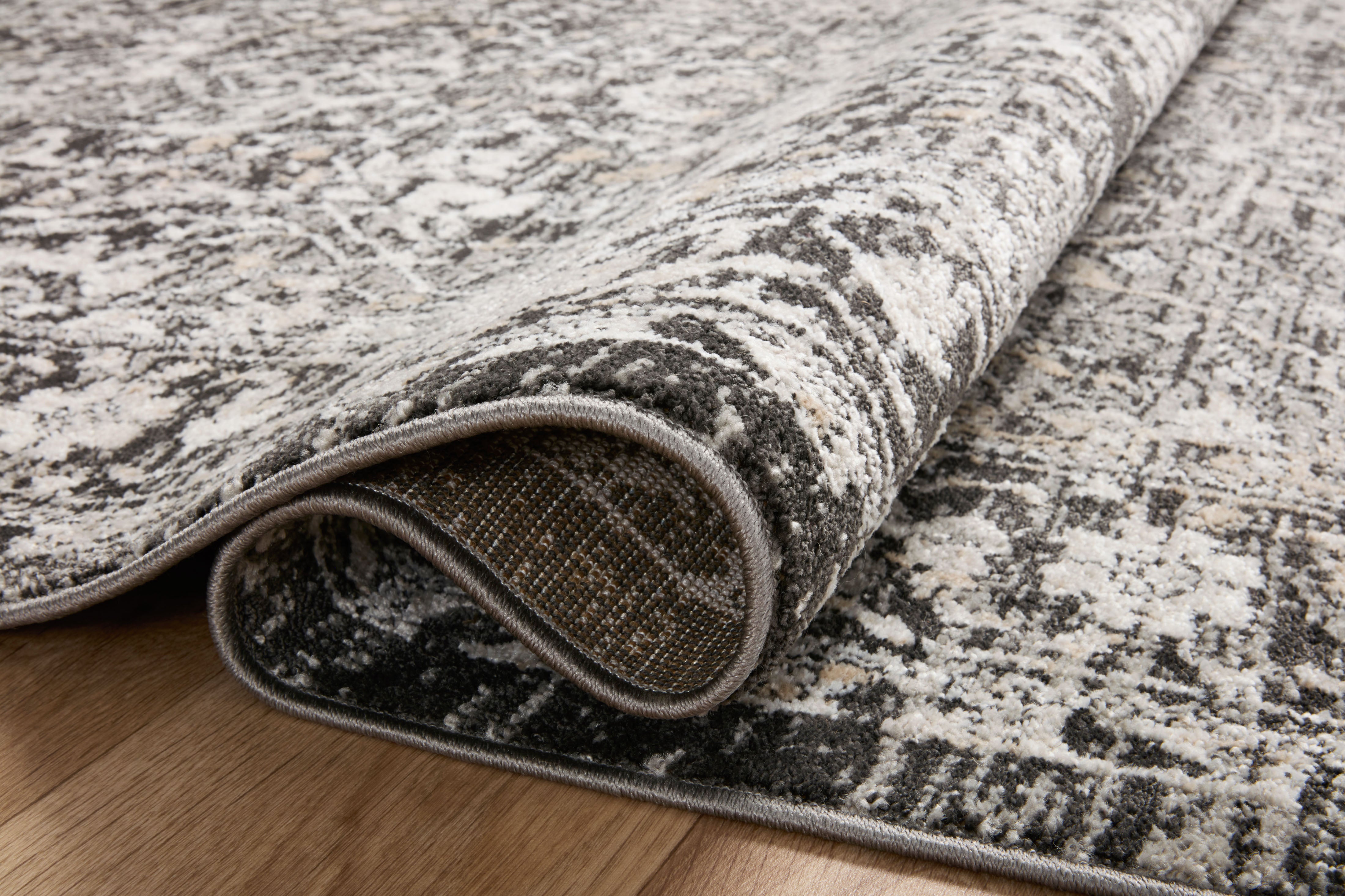 Loloi Odette Charcoal / Silver Rug 0-RUGS-patterned Loloi