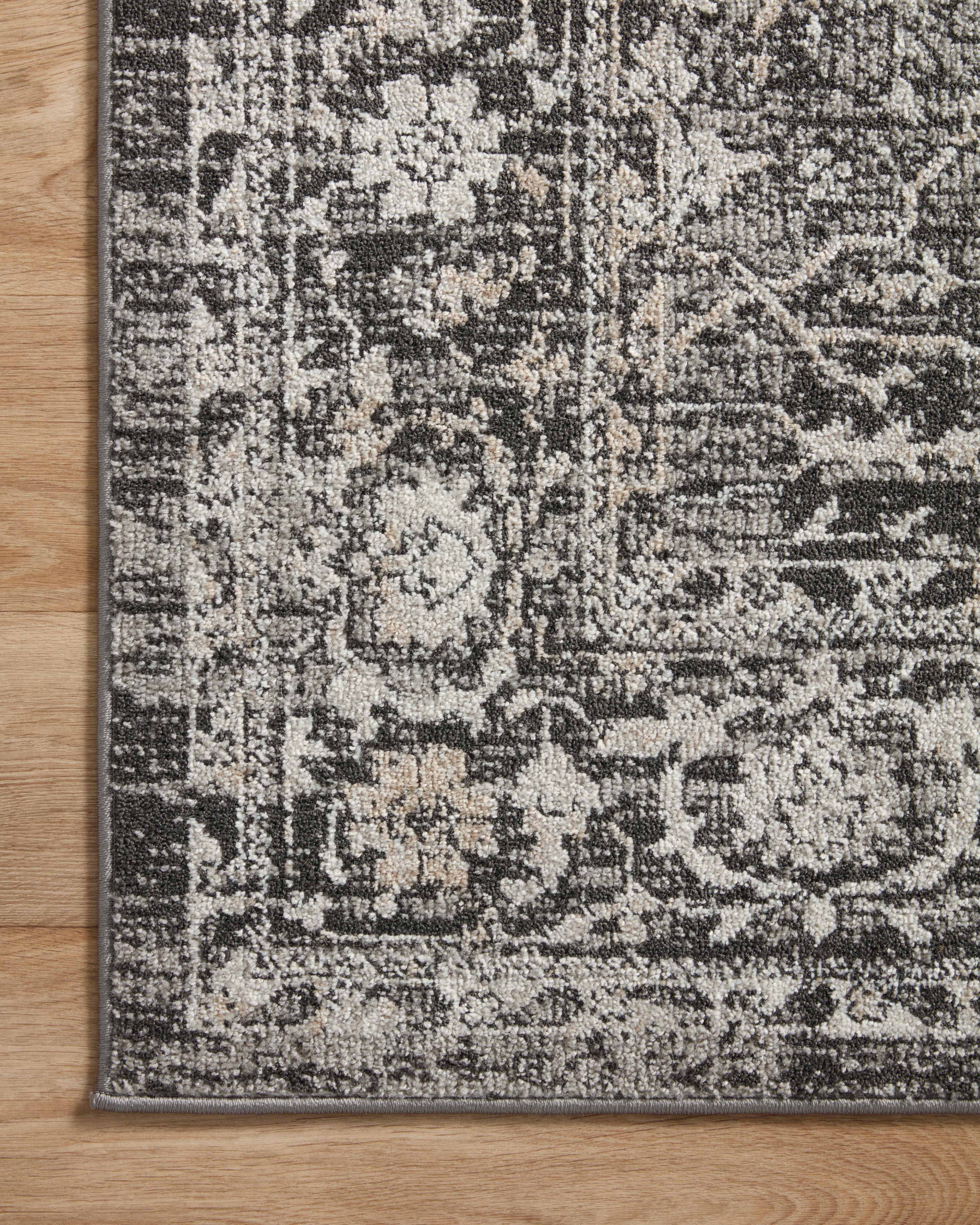 Loloi Odette Charcoal / Silver Rug 0-RUGS-patterned Loloi
