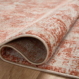 Loloi Odette Rust / Ivory Rug 0-RUGS-patterned Loloi