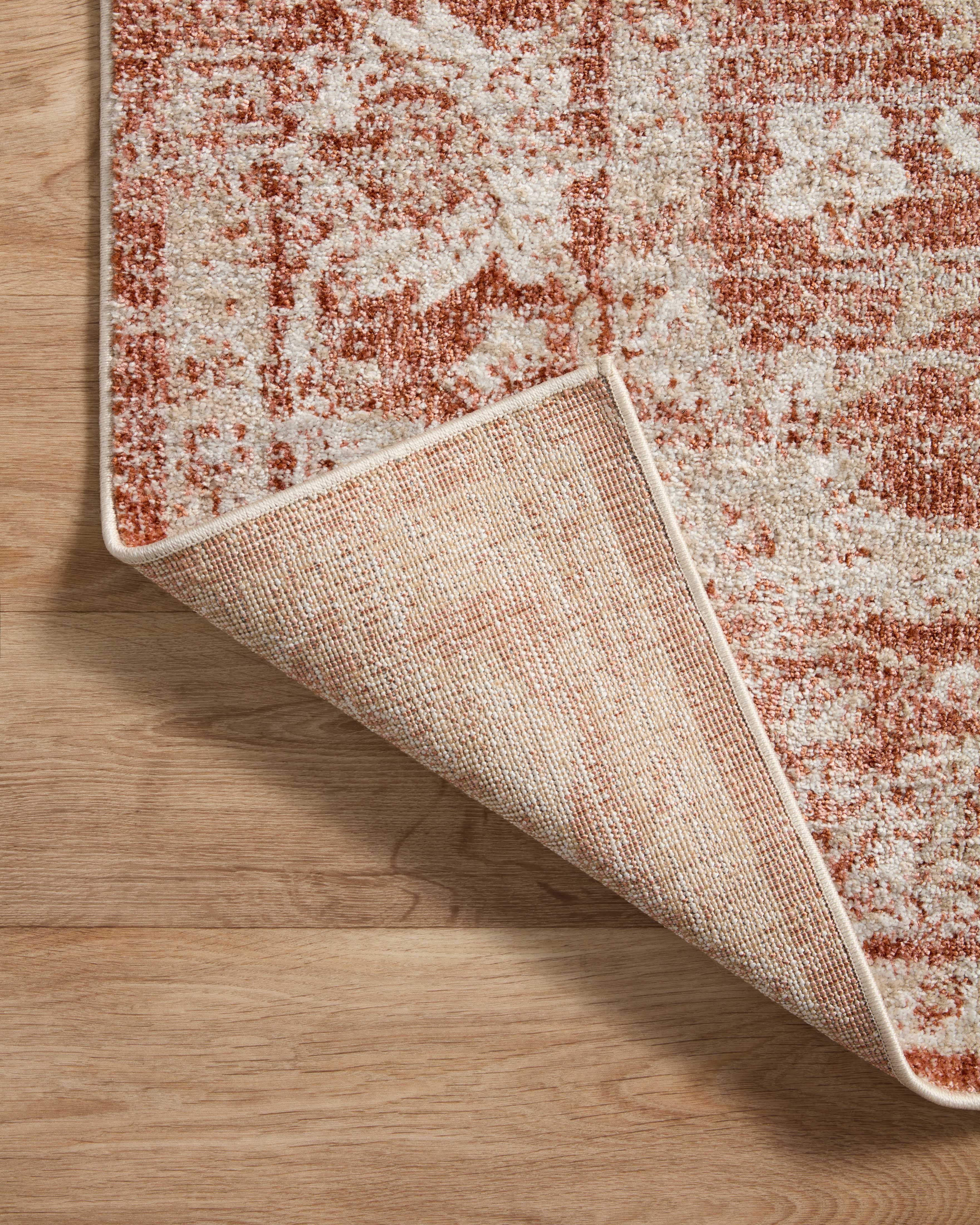 Loloi Odette Rust / Ivory Rug 0-RUGS-patterned Loloi
