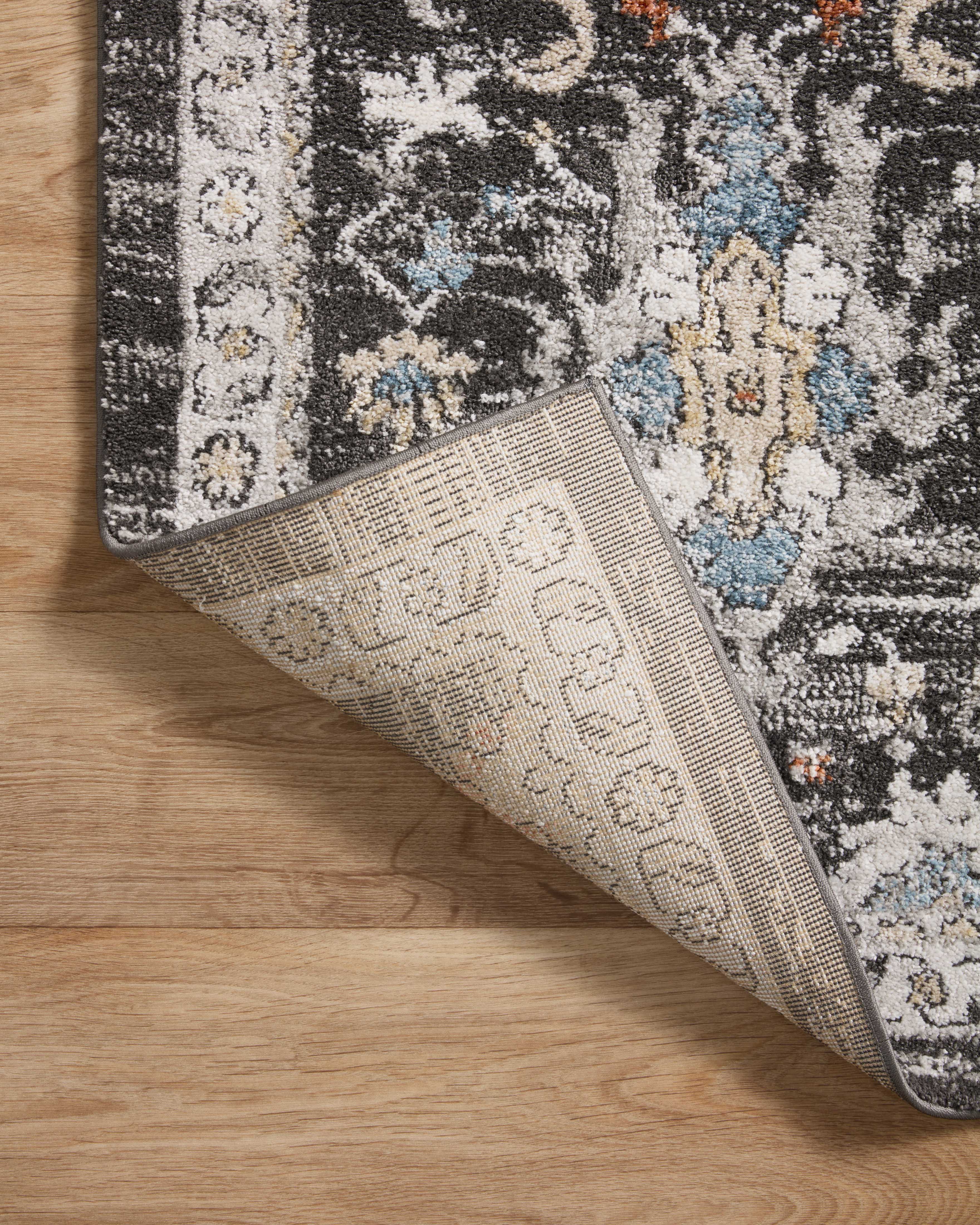 OVERSTOCK RUG - Loloi Odette Charcoal / Multi Rug - 2'7" x 16' IN STORE - Sale Rugs Loloi