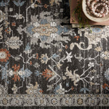 OVERSTOCK RUG - Loloi Odette Charcoal / Multi Rug - 2'7" x 16' IN STORE - Sale Rugs Loloi
