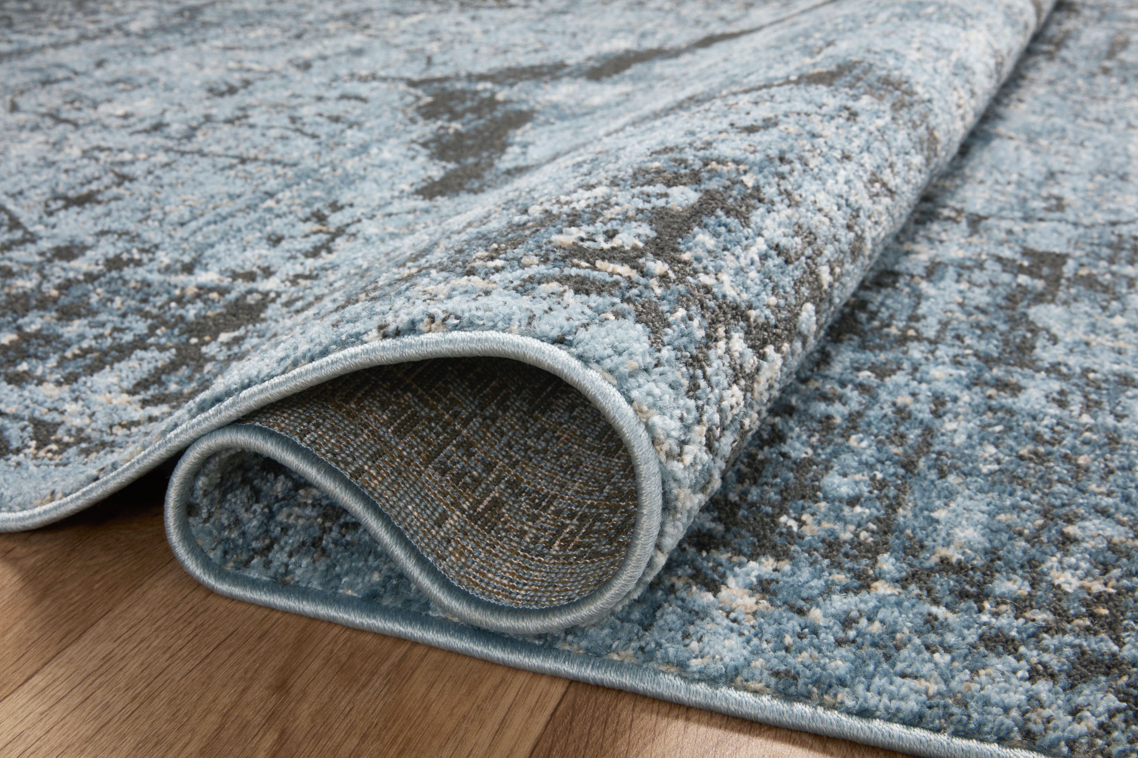 Loloi Odette Sky / Charcoal Rug 0-RUGS-patterned Loloi