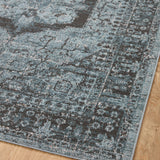 Loloi Odette Sky / Charcoal Rug 0-RUGS-patterned Loloi